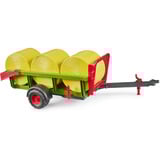 bruder Recolector de pacas redondas con 3 pacas redondas, Automóvil de construcción 