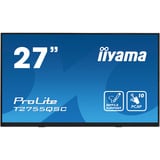 iiyama ProLite T2755QSC-B1 pantalla para PC 68,6 cm (27") 2560 x 1440 Pixeles Quad HD LCD Pantalla táctil Negro, Monitor LED negro (mate), 68,6 cm (27"), 2560 x 1440 Pixeles, Quad HD, LCD, 5 ms, Negro