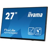 iiyama ProLite T2755QSC-B1 pantalla para PC 68,6 cm (27") 2560 x 1440 Pixeles Quad HD LCD Pantalla táctil Negro, Monitor LED negro (mate), 68,6 cm (27"), 2560 x 1440 Pixeles, Quad HD, LCD, 5 ms, Negro
