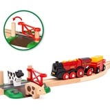 BRIO World Rote Lola Set de tren granja, Ferrocarril 