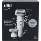 Braun SES9-041, Depiladora blanco/Plateado