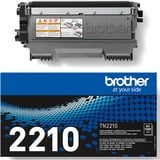 Brother TN-2210 cartucho de tóner 1 pieza(s) Original Negro 1200 páginas, Negro, 1 pieza(s), Minorista