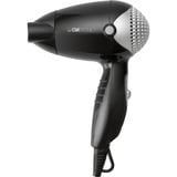 Clatronic HT 3393, Secador de pelo negro/Plateado