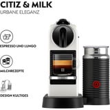DeLonghi Citiz EN267.WAE Cafetera de filtro 1 L, Cafetera de cápsulas blanco/Plateado, Cafetera de filtro, 1 L, Cápsula de café, 1710 W, Blanco