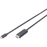 Digitus AK-300330-050-S, Cable negro