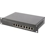 Digitus Conmutador Gigabit Ethernet PoE+ 8 puertos, 10 pulgadas, L2+ Managed, Interruptor/Conmutador 10 pulgadas, L2+ Managed, Gestionado, L2+, Gigabit Ethernet (10/100/1000), Bidireccional completo (Full duplex), Energía sobre Ethernet (PoE)