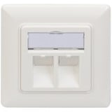 Digitus DN-93801-1 toma de corriente RJ-45 Blanco, Caja de conexiones blanco, RJ-45, Blanco, 80 mm, 5 mm, 80 mm