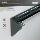 Digitus Soporte de pared para equipo de 19 pulgadas 4 U negro
