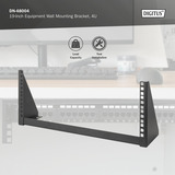 Digitus Soporte de pared para equipo de 19 pulgadas 4 U negro