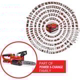 EINHELL GE-LC 18 Li Kit motosierra sin cables 4,3 m/s Negro, Rojo 18 V Ión de litio rojo/Negro, 18 V, Ión de litio, 1 h, 3 Ah, 2,97 kg