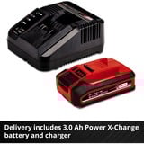 EINHELL GE-LC 18 Li Kit motosierra sin cables 4,3 m/s Negro, Rojo 18 V Ión de litio rojo/Negro, 18 V, Ión de litio, 1 h, 3 Ah, 2,97 kg