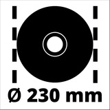 EINHELL TE-AG 230 2350W 6500RPM 230mm 6010g amoladora angular rojo/Negro, 6500 RPM, Negro, Rojo, Plata, M14, 92,4 dB, 3 dB, 103,4 dB