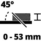 EINHELL TE-CC 250 UF 4500 RPM, Sierra circular de mesa rojo, 4500 RPM, 5,3 cm, 7,8 cm, Rojo, Acero inoxidable, 1500 W, 220 - 240 V