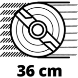 Einhell GE-CM 36/36 Li Batería Negro, Rojo, Cortacésped rojo/Negro, 36 cm, 2,5 cm, 7,5 cm, 400 m², 4 rueda(s), Sin escobillas