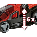 Einhell GE-CM 36/36 Li Batería Negro, Rojo, Cortacésped rojo/Negro, 36 cm, 2,5 cm, 7,5 cm, 400 m², 4 rueda(s), Sin escobillas
