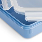 Emsa Clip & Close Rectangular Caja 2,2 L Azul 1 pieza(s) azul/Transparente, Caja, Rectangular, 2,2 L, Azul, Polipropileno (PP), Elastómero termoplástico (TPE), Alemania