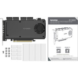 Icy Dock MB204MP-B, Tarjeta de interfaz negro