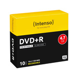 Intenso DVD+R 4.7GB, Printable, 16x 4,7 GB 10 pieza(s), DVDs vírgenes Printable, 16x, DVD+R, 120 mm, Imprimible, Caja de cd, 10 pieza(s), 4,7 GB