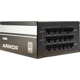 Inter-Tech SAMA FTX-1200-A ARMOR unidad de fuente de alimentación 1200 W 20+4 pin ATX ATX Negro, Fuente de alimentación de PC negro, 1200 W, 110 - 240 V, 1200 W, 47 - 63 Hz, 6 - 15 A, Activo