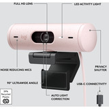 Logitech Brio 500, Webcam rosa/Negro
