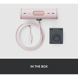 Logitech Brio 500, Webcam rosa/Negro