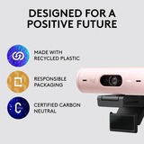 Logitech Brio 500, Webcam rosa/Negro