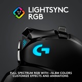 Logitech G502 LIGHTSPEED ratón mano derecha RF inalámbrico 16000 DPI, Ratones para gaming negro, mano derecha, RF inalámbrico, 16000 DPI, Negro