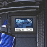 Patriot Burst Elite 2.5" 960 GB Serial ATA III, Unidad de estado sólido negro, 960 GB, 2.5", 450 MB/s, 6 Gbit/s