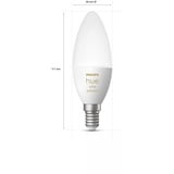 Philips Hue White Ambiance E14 Lámpara Inteligente Forma Vela 470, Lámpara LED 