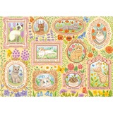 Schmidt Spiele Gatos nobles en esplendor floral, Puzzle 