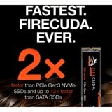 Seagate FireCuda 530 M.2 1000 GB PCI Express 4.0 3D TLC NVMe, Unidad de estado sólido 1000 GB, M.2, 7300 MB/s