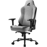 Sharkoon SKILLER SGS40 Fabric Asiento acolchado Respaldo acolchado, Asientos de juego gris/Negro, Asiento acolchado, Respaldo acolchado, Gris, Gris, Tela, Espuma, Tela, Espuma