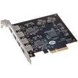 Sonnet Allegro Pro tarjeta y adaptador de interfaz Interno USB 3.2 Gen 1 (3.1 Gen 1), Controlador USB PCIe, USB 3.2 Gen 1 (3.1 Gen 1), 10 Gbit/s