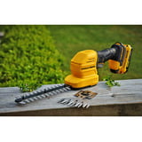 Stanley Tijera de césped/arbustos a batería, 18 Volt, Tijeras arreglasetos negro/Amarillo