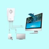 TP-Link TL-PA8033P KIT adaptador de red PowerLine 1300 Mbit/s Ethernet Blanco 2 pieza(s), PowerLAN 1300 Mbit/s, IEEE 1901, IEEE 802.3, IEEE 802.3ab, IEEE 802.3u, Tipo E / F, Gigabit Ethernet, 10,100,1000 Mbit/s, HomePlug AV2