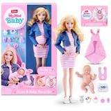 ZURU MyMini - Muñeca de embarazo, Muñecos Muñeca fashion, Femenino, 3 año(s), 315 mm, 170 g, Multicolor