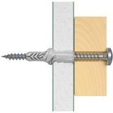 fischer 062760 tornillo de anclaje y taco 50 pieza(s) 5 cm, Pasador gris claro, 5 cm, 8 mm, 6 cm, 4,5 mm, 6 mm, 50 pieza(s)