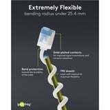 goobay Cable de parche ultraflexible Cat.6a slim, U/UTP blanco