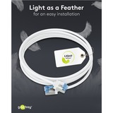 goobay Cable de parche ultraflexible Cat.6a slim, U/UTP blanco