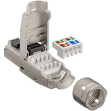 goobay Conector RJ-45 CAT 8.1 para montaje en campo, STP, Enchufe 