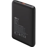 goobay Powerbank Compacto 10.000 mAh, Banco de potencia negro