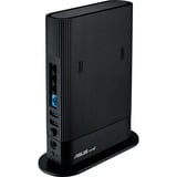 ASUS RT-AX59U router inalámbrico Gigabit Ethernet Doble banda (2,4 GHz / 5 GHz) Negro, Enrutador de malla Wi-Fi 6E (802.11ax), Doble banda (2,4 GHz / 5 GHz), Ethernet, Negro, Router de sobremesa