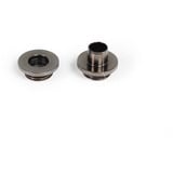 Alphacool Espiga doble enchufable ES G1/4 macho a G1/4 macho giratoria, Conector negro