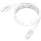 Ansmann Cable de silicona USB-C a USB-C blanco