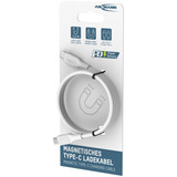 Ansmann Cable de silicona USB-C a USB-C blanco