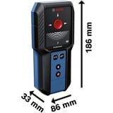 Bosch Dispositivo de localización GMS 120-27 Professional, Localizador azul/Negro