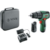 Bosch EasyImpact 12 1300 RPM Sin llave 1 kg Negro, Verde, Martillo atornillador verde/Negro, Taladro de pistola, Sin llave, Sin escobillas, 1 cm, 1300 RPM, 2 cm