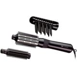 Braun AS330 Cepillo de aire caliente Caliente Negro 400 W 2 m negro/Plateado, Cepillo de aire caliente, Caliente, Barra de desplazamiento, Todo el pelo, Largo, Medio, Cabello seco/mojado