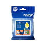 Brother LC521Y cartucho de tinta 1 pieza(s) Original Amarillo Amarillo, 1 pieza(s), 500 páginas, Pack individual