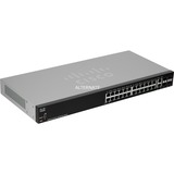Cisco SF250-24 Gestionado L2/L3 Fast Ethernet (10/100) 1U Negro, Interruptor/Conmutador Gestionado, L2/L3, Fast Ethernet (10/100), Montaje en rack, 1U